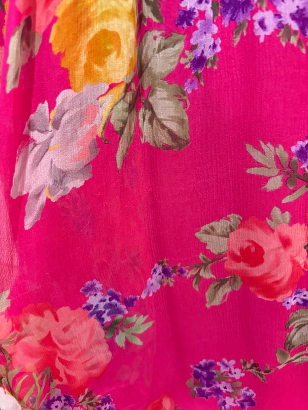 Vintage Silk Ralph Lauren Floral Dress Strapless size 6 - Picture 6 of 7